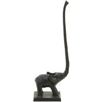 Orsina Fauna Elephant Toiler Roll Holder in Black