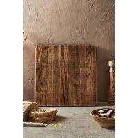 Barbary & Oak BO847025 Vintage Square Chopping Board, Ash Wood in Brown