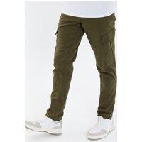 'Gordon' Linen Blend Pull On Cargo Trousers