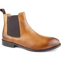 Frank James Men's Windsor Leather Sole Chelsea Boots in Brown | Size: 12