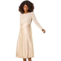Dusk Satin Stretch Midi Dress