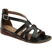 Ravel Women's 'Montrose' Leather Open-Toe Sandals in Black | Size: 5