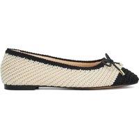 Dune London Women's 'Highland' Ballet Pumps in Cream | Size: 3