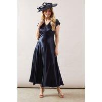 Satin Seam Detail Maxi Dress