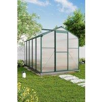 10x6 ft Aluminium Garden Greenhouse with Base & Window