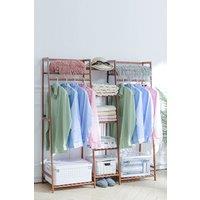 Multi-Functional Clothes Hanging Rack Coat Garment Rack 7 Tier Storage Shelf
