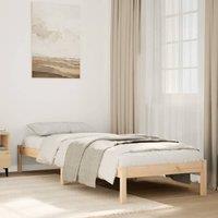 Berkfield Home Extra Long Bed Frame without Mattress 100x220 cm Solid Wood Pine in Brown