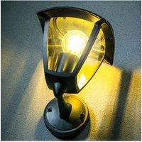 CGC Lighting Outdoor Outside Wall Lantern Light E27 Bulb LED in Black