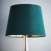 K LIVING Velvet Empire Shade for Ceiling & Table Lamp 10 Inch Shade in Green