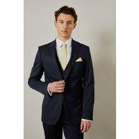 Burton Men's Navy Pinstripe Tailored Fit Suit Jacket | Size: 42R
