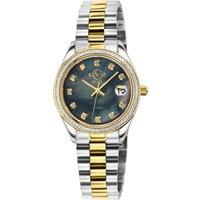 GV2 Women's Turin, Swiss Quartz Watch, Gray MOP Dial, 316L Stainless Steel, & Sapphire Crystal