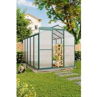 Aluminium Hobby Greenhouse with Base and Window Opening