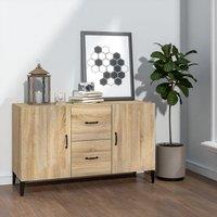 Berkfield Home Sideboard Sonoma Oak 100x36x60 cm Engineered Wood in Brown | Size: 100 x 36 x 60 cm