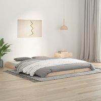 Bed Frame without Mattress 150x200 cm King Size King Size Solid Wood Pine