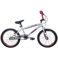 XN 8-20 BMX Bike Freestyle 20 Wheel - Silver/Red in Silver