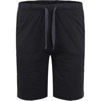 D555 Men's Rayan Jersey Side Stripe Kingsize Shorts Pack of 2 in Black | Size: 3XL