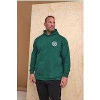 BadRhino Men's Patch Logo Hoodie in Green | Size: Large