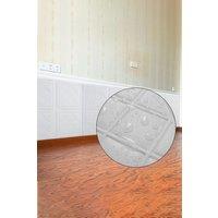Living and Home 5PCS Foam Filled Self-Adhesive Wall Panels in White
