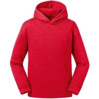 Russell Authentic Hooded Sweatshirt in Red | Size: 5-6 Years