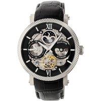 Aries Skeleton Leather-Band Watch