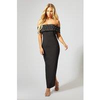 Bardot Pearl Embellished Maxi Dress