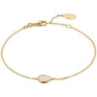 Latelita Women's Pisa Mini Teardrop Bracelet Gold Rose Quartz in Pink
