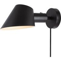 Nordlux Modern Indoor Wall Light Black Aluminium E27 On-Fixture Switch - No, IP20