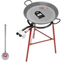 Paella Cooking Set with 70cm Polished Steel Paella Pan