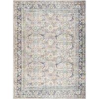 Livabliss Becki Owens Darling-Washable Grey Brown Traditional Vintage Boho Living Dining Rug in Silver | Size: 160 cm x 215 cm