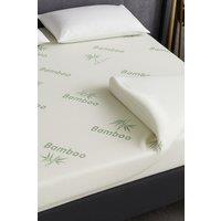 GAVENO CAVAILIA Bamboo Mattress Topper in White | Size: King