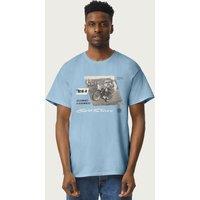 BSA Men's Clubman's & Scramblers Motorcycle Grand Prix 1959 T-Shirt in Light Blue | Size: 2XL