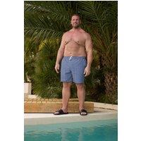 BadRhino Men's Geometric Swim Shorts in Blue | Size: 5-6XL