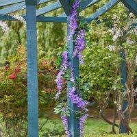 Marco Paul Summer Wisteria Floral 180cm Hanging Garland in Purple