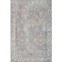 Kukoon 80x150cm Grey Vintage Washable Indoor Doormat Front Door Entrance Rug | Size: 80 cm x 150 cm