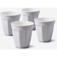 WM Bartleet & Sons Porcelain Americana Espresso Cup Set of 4 in White