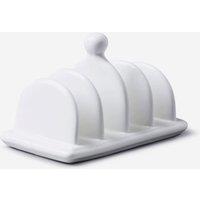 WM Bartleet & Sons Porcelain Traditional Toast Rack in White
