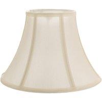 Happy Homewares Traditional Empire Shaped Lamp Shade in Rich Silky Cotton Fabric in Cream | Size: 12 inches