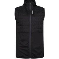 Stromberg Men's Penrith Quilted Golf Gilet in Black | Size: XL