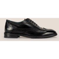 Oswin Hyde Men's Stokes Leather Oxford Brogues in Black | Size: 8