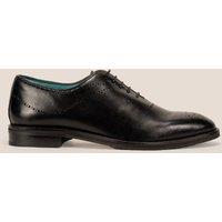 Oswin Hyde Men's Melton Leather Oxford in Black | Size: 11