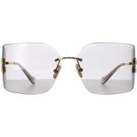 Miu Miu Women's Rimless Gold Light Grey MU54YS