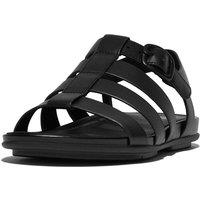 FitFlop Women's Gracie Fisherman Sandal in Black | Size: 7