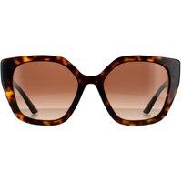 Prada Women's Rectangle Havana Brown Gradient Sunglasses