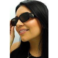 Prada Women's Rectangle Tortoise Brown PR17WS