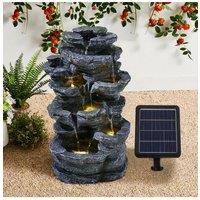 Outdoor Garden Rockery Decor Solar-Powered Water Fountain