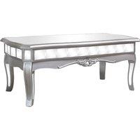 Melody Maison Mirrored Coffee Table - Tiffany Range in Metallic Silver