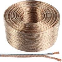 Loops 100m Quality Speaker Cable 2.5mm 14 AWG Wire Reel Drum Amp HiFi Loud CCA Strands