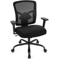 Costway Adjustable Computer Mesh Office Chair Ergonomic Executive Chair in Black
