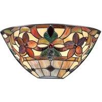 Netlighting Kami 2 Light Tiffany Uplighters Vintage Bronze E14 in Brown