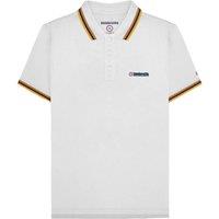 Lambretta Men's SS25 Triple Tipped Big & Tall Polo Shirt in White | Size: 4XL